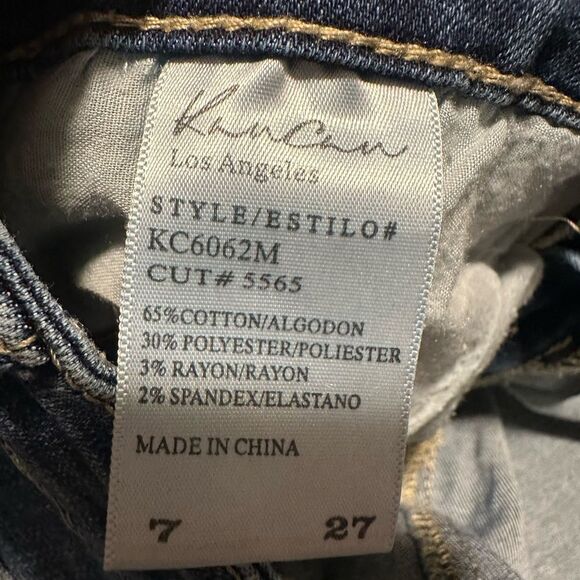 Kancan Jean Stretch Mini Skirt Size 7 - Picture 7 of 7